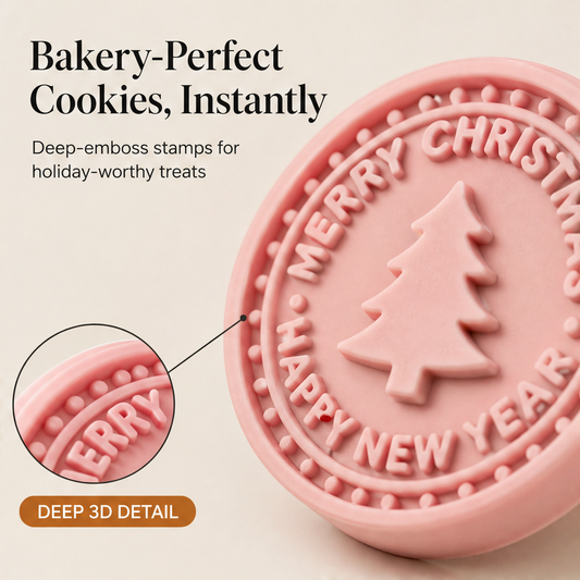 Merrymould – 3D Embossing Christmas Cookie Stamp Set + 50% OFF features