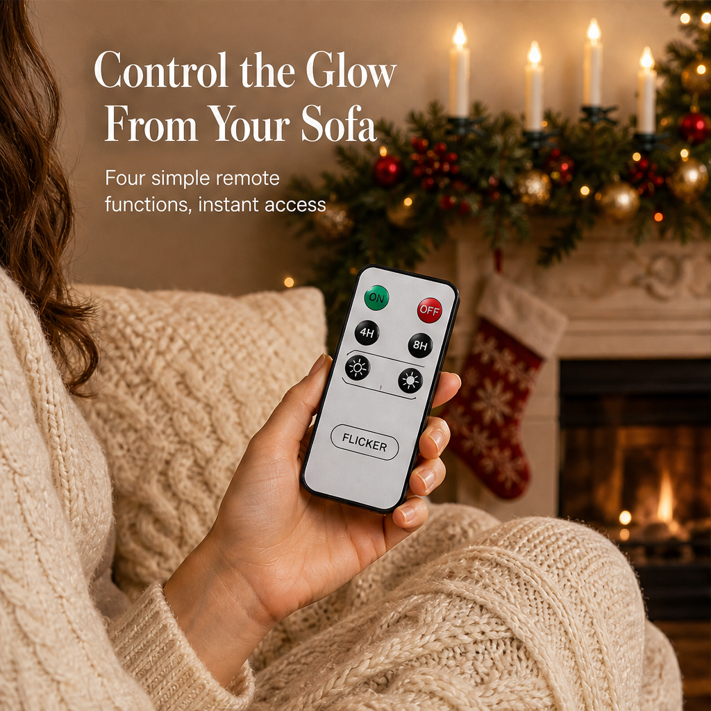 Hearthglow – Remote Control Flameless LED Christmas Candle Clip Lights + 50% OFF features