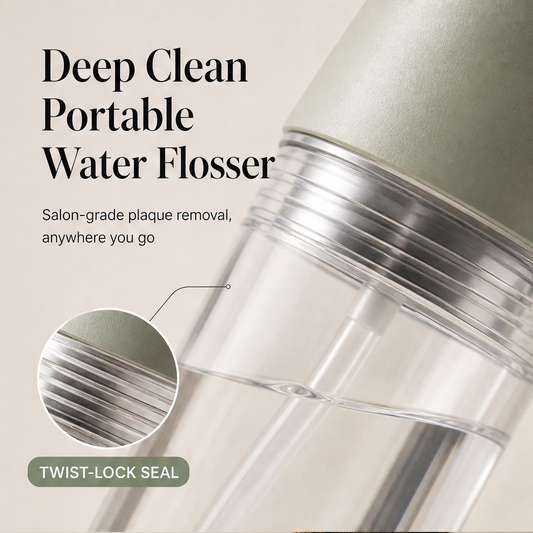 Purelume – 360° Rotating Nozzle Portable Water Flosser + 50% OFF features