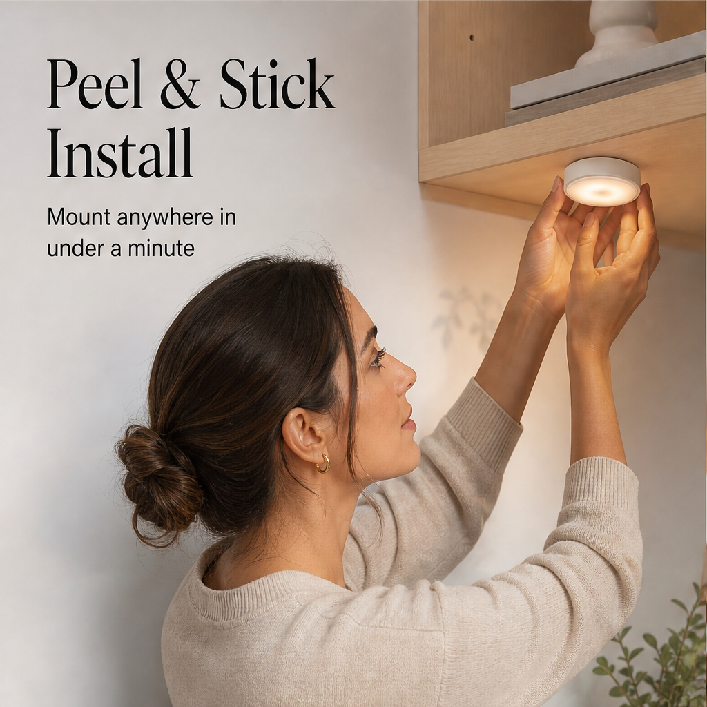 Beamora – Motion Sensor LED Night Light with 5 Modes, USB Rechargeable + 50% OFF features