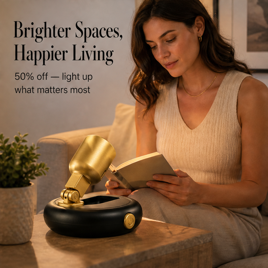 Gildray – Cordless Magnetic Mount Art Spotlight with Remote Dimming + 50% OFF features