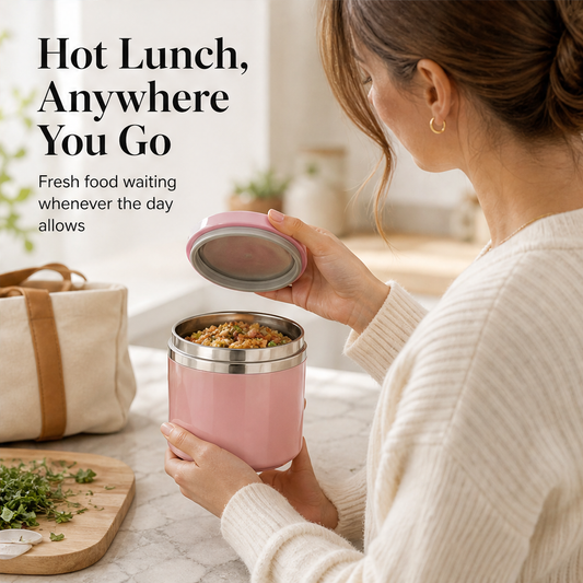 Warmnest – Leakproof Stainless Steel Insulated Lunch Box with Handle + 50% OFF features