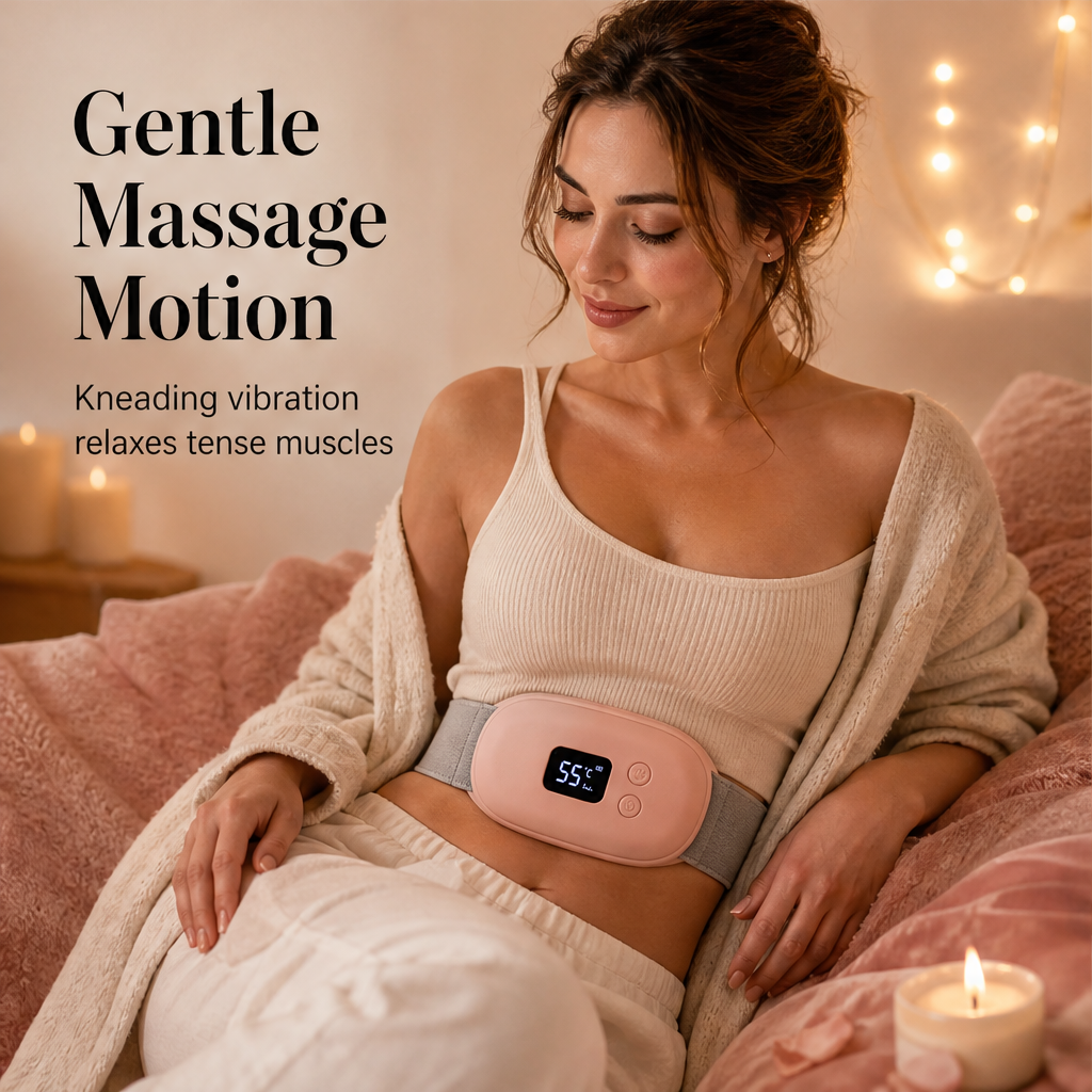 Emberease – Heated Massage Belt for Period Cramp Relief + 50% OFF features