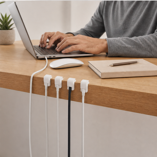 Corlune – Self-Adhesive No-Drill Cable Organizer Clips + 50% OFF lifestyle