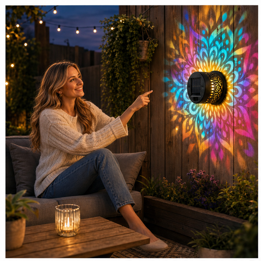 Mandalight – Solar Mandala Projection Wall Light + 50% OFF lifestyle