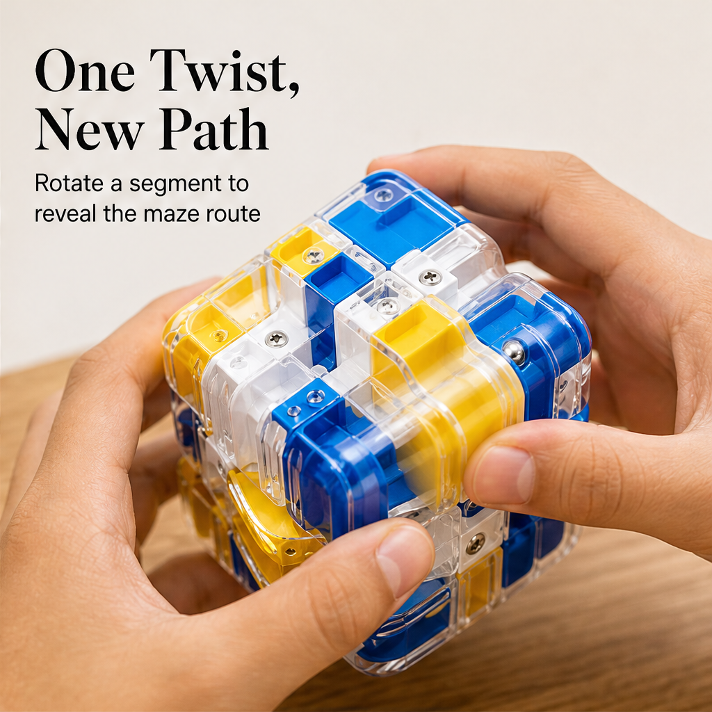 Mindcroft – Rotating 3D Maze Puzzle Cube + 50% OFF detail
