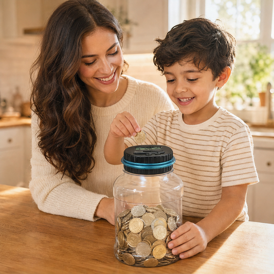 CoinTally – Automatic LCD Coin Counting Savings Jar, 1.8L + 50% OFF lifestyle