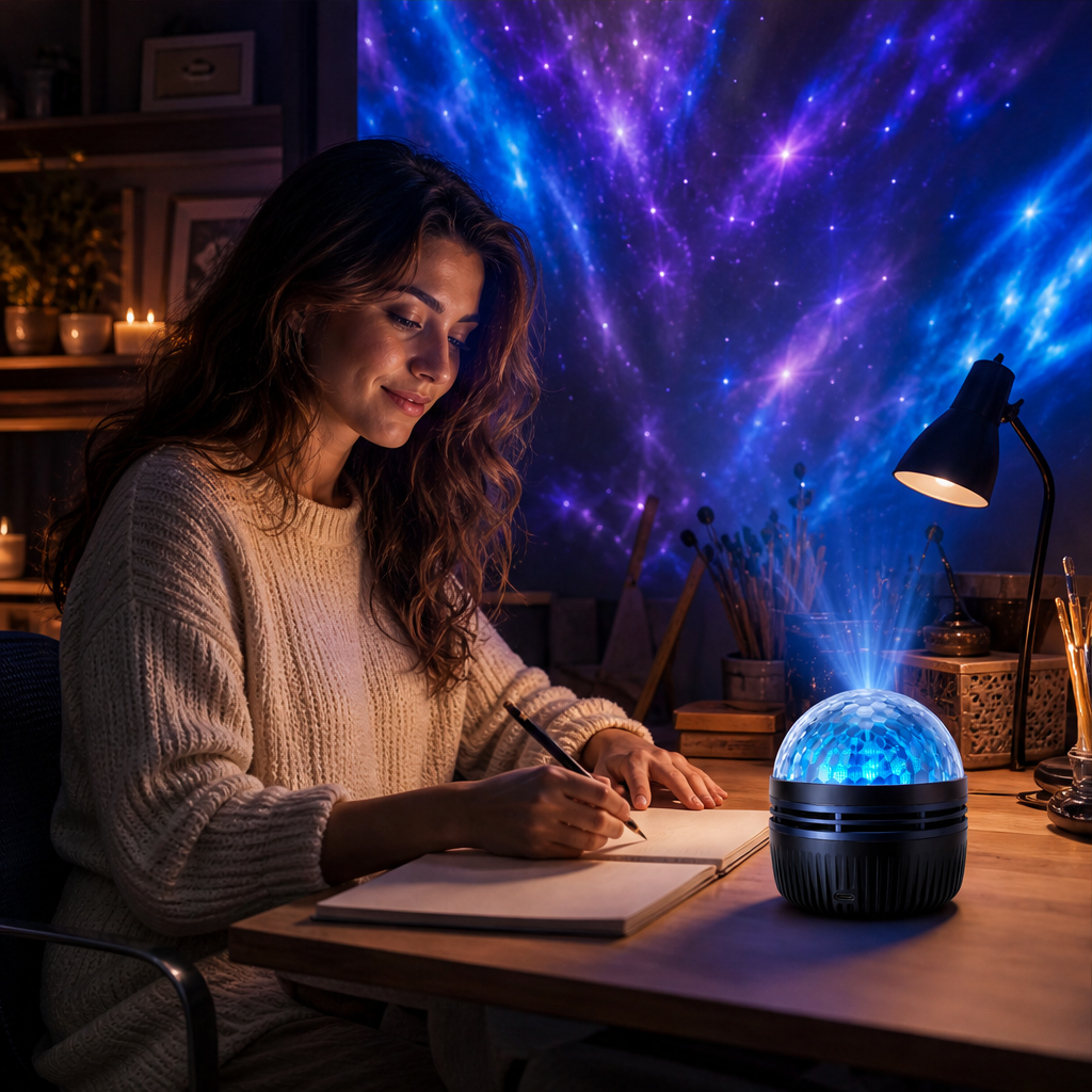 Orbalume – Galaxy Projection Light with Crystal Dome + 50% OFF lifestyle