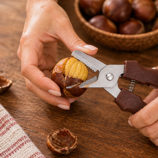 Shellwick – Dual-Edge Spring-Assisted Chestnut Shear + 50% OFF lifestyle