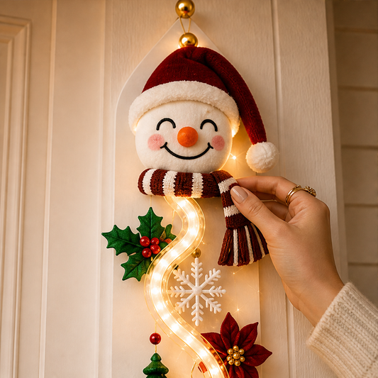Glowmere – Snowman LED Spiral Doorway Hanging Light + 50% OFF lifestyle