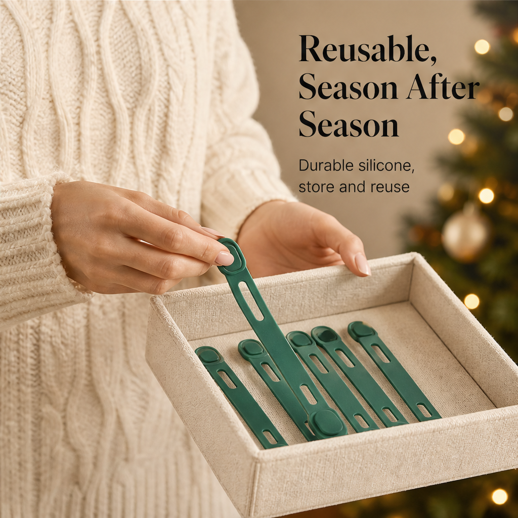 Hollyhitch – Damage-Free Silicone Wreath Ties & Traceless Hooks + 50% OFF features