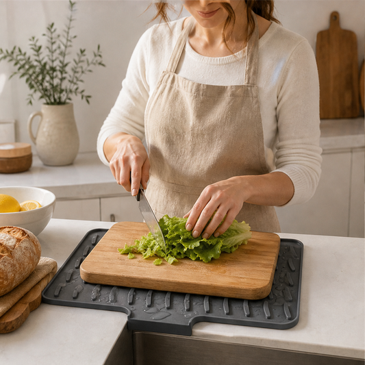 Rinnin – Self-Draining Sink-Edge Silicone Dish Mat + 50% OFF lifestyle