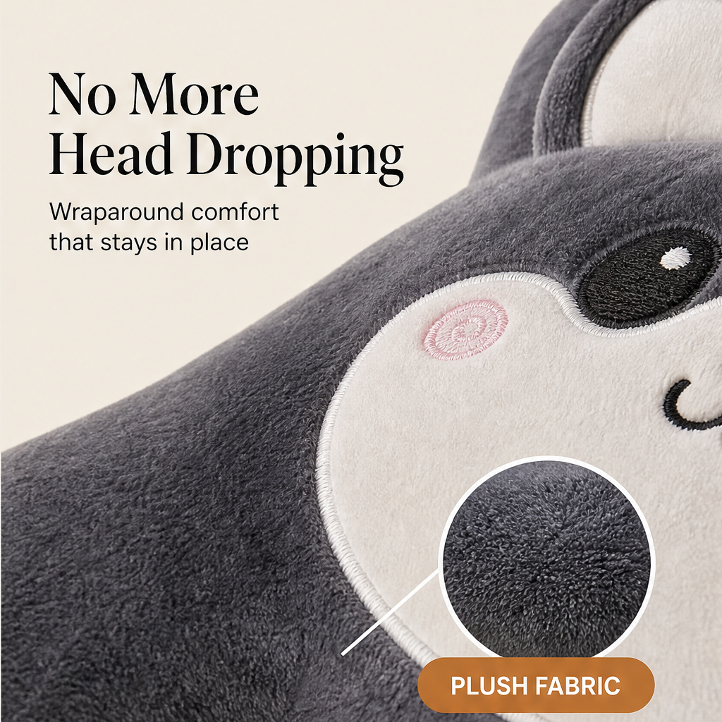 Cuddlerest – Adjustable Buckle Plush Kids Car Neck Support + 50% OFF features