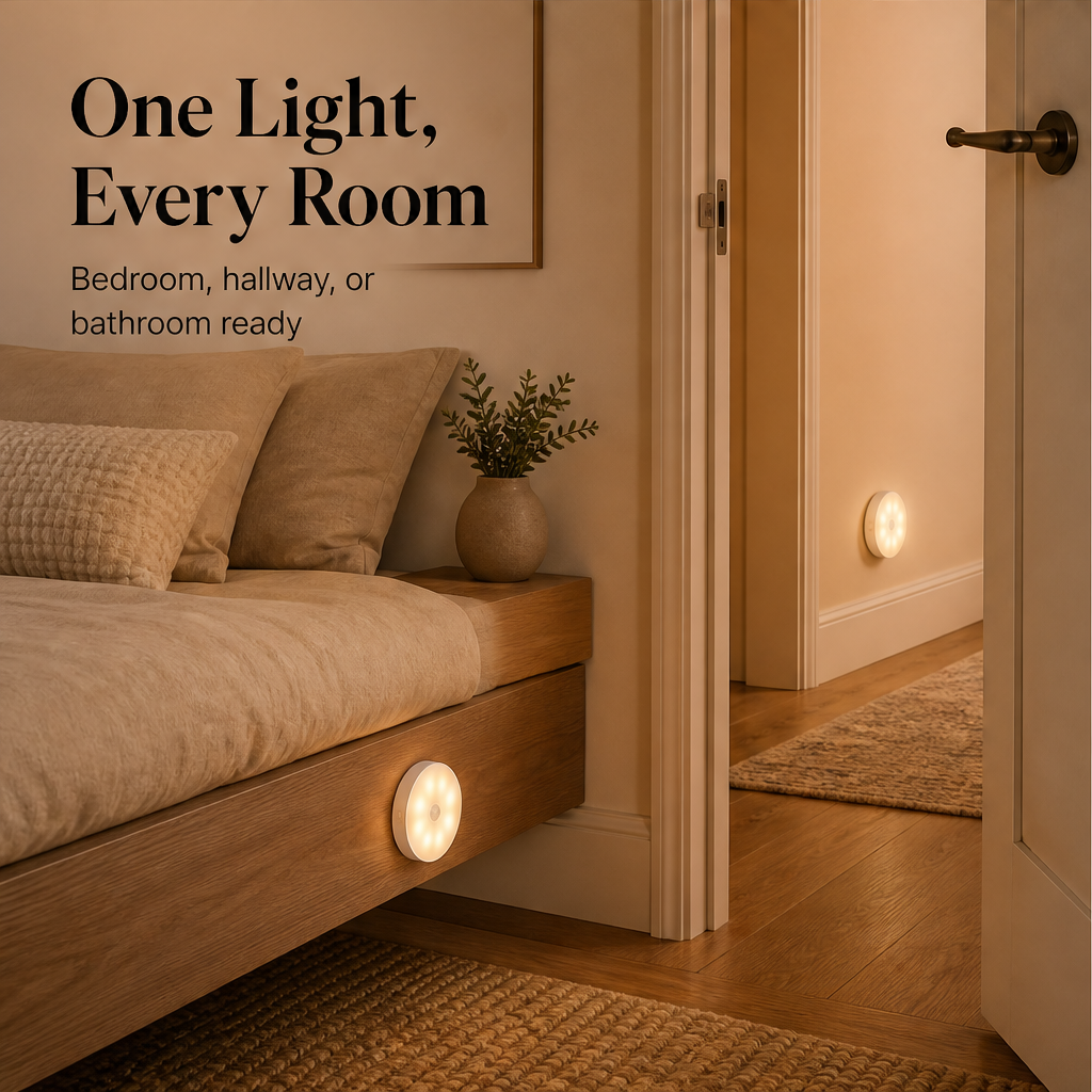 Haloway – Motion Sensor Night Light with Magnetic Mount & 3 Light Tones + 50% OFF detail