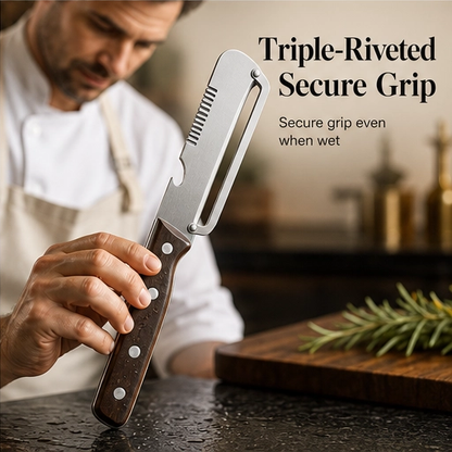 Rindforge – Heavy-Duty Stainless Steel 3-in-1 Hard Rind Peeler  + 50% OFF