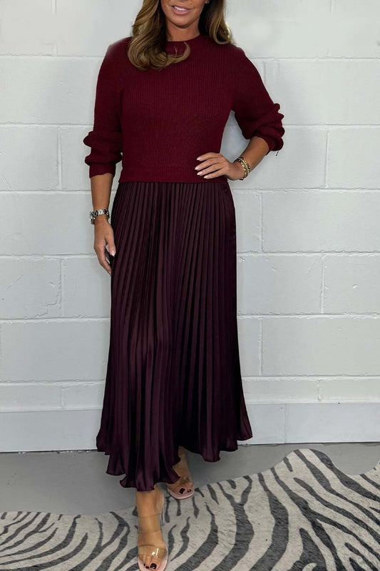 The Jumper & Pleat Dress - A Perfect Outfit in One Piece + 50% OFF