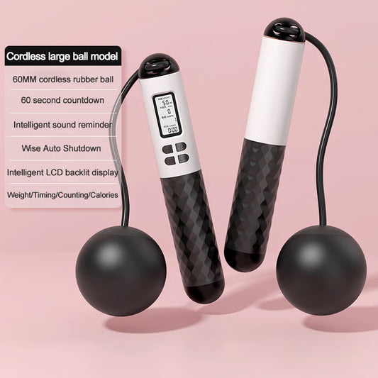 The AuraJump Counter Rope - Built-in Precision Counter, Gravity Ball Design, and Calorie Tracker + 50% OFF
