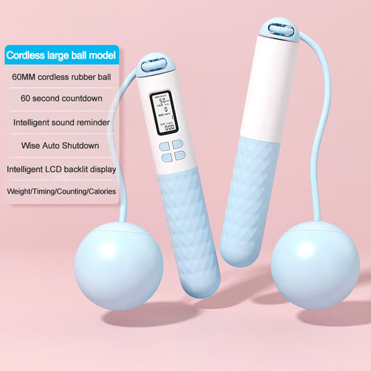 The AuraJump Counter Rope - Built-in Precision Counter, Gravity Ball Design, and Calorie Tracker + 50% OFF