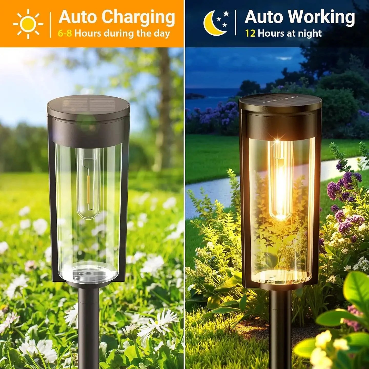 The SunGlow Pathway Lights - 14 Hours of Light, Zero Maintenance + 50% OFF
