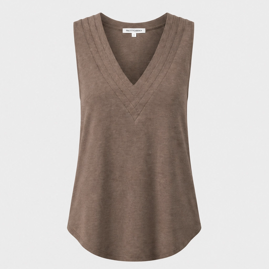 Lerelle™ – Layered V-Neck Loose Fit Sleeveless Tank Top + 50% OFF