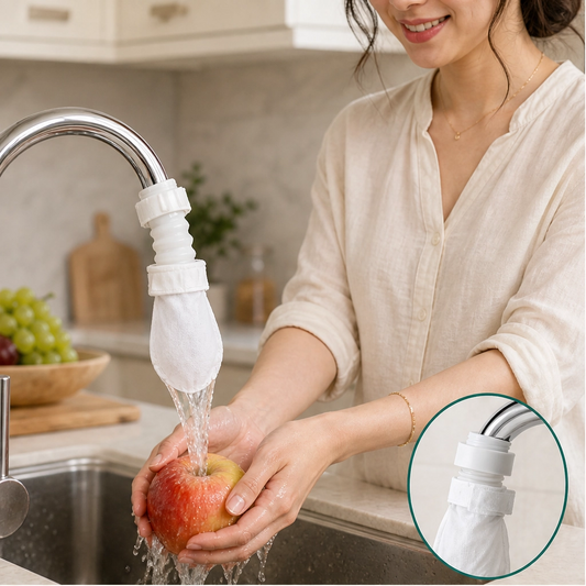 Clarivo™  – Slip-On Faucet Filter for Rust & Sediment, No-Tool Install (50 Pack + 10 Straps) + 50% OFF