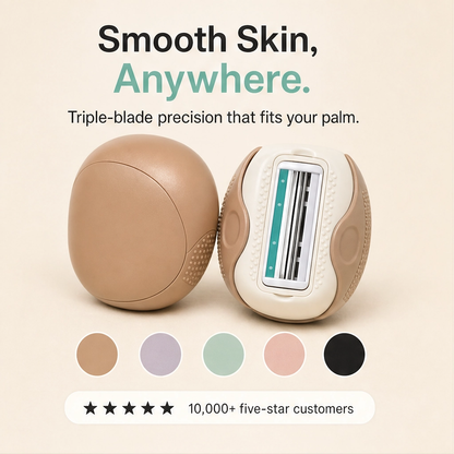 Silkael™ – Portable 3-Layer Rotary Shaver with Built-In Cover + 50% OFF