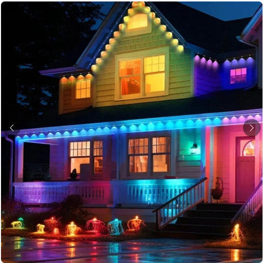 The AuraGlow Permanent Smartlight - Smart Rainbow LED, IP65 Waterproof, and WiFi/Bluetooth App Control + 50% OFF