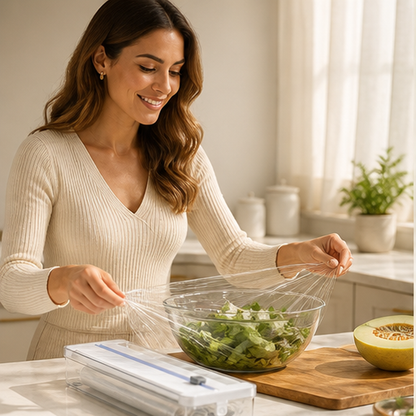 Galley – 2-in-1 Foil & Cling Wrap Dispenser with Built-In Slide Cutter + 50% OFF