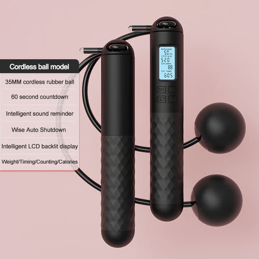 The AuraJump Counter Rope - Built-in Precision Counter, Gravity Ball Design, and Calorie Tracker + 50% OFF