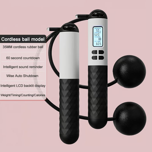 The AuraJump Counter Rope - Built-in Precision Counter, Gravity Ball Design, and Calorie Tracker + 50% OFF