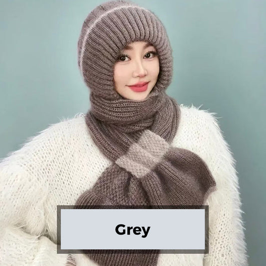 The ThermoKnit Scarf-Hat - Your Head, Ears, and Neck Protected + 50% OFF