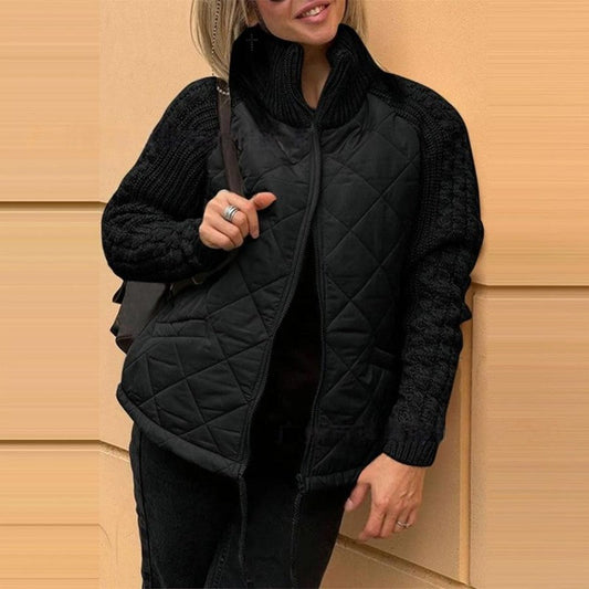 The ThermoKnit Puffer - Lightweight Warmth, Luxe Patchwork Style +  50% OFF