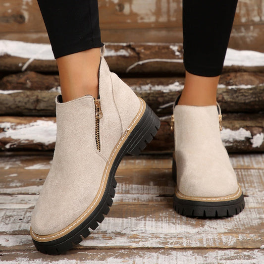 The Effortless Zip Boot - Stylish, Water-Resistant, and Anti-Slip + 50% OFF