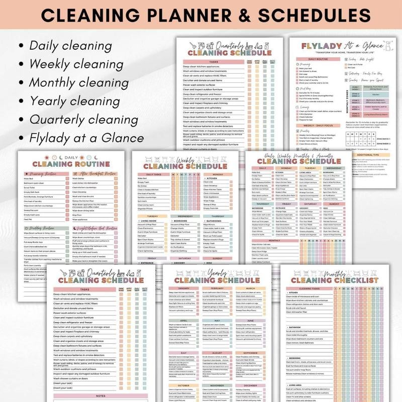 The ClarityFlow Planner - Household Cleaning Made Simple! + 50% OFF