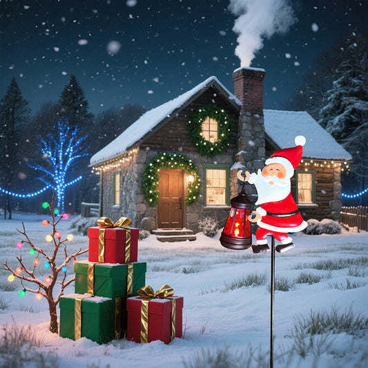 The SolarSanta Garden Stake - Festive Cheer, Zero Wiring + 50% OFF