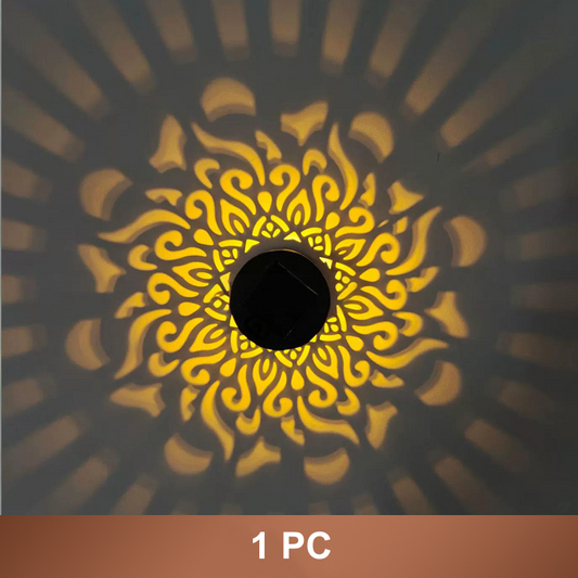 Duskbloom™ – Solar Mandala Projection Light, IP65 Weatherproof, Auto On/Off + 50% OFF