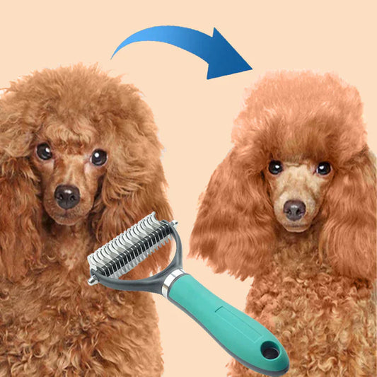 Pelten™ – Dual-Sided Dematting & Deshedding Pet Grooming Comb + 50% OFF