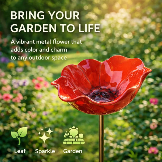 EverBloom Poppy Garden Stake — Art Meets Nature + 50% OFF