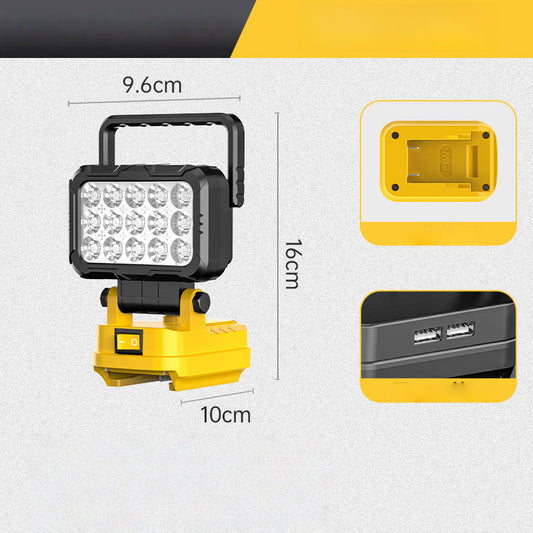 Beamcraft™ – 180° Pivoting LED Work Light with Dual USB Power Bank & Universal Battery Fit + 50% OFF