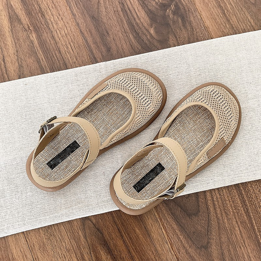 Aerelle™ – Breathable Mesh Flat Sandals with Adjustable Ankle Strap + 50% OFF