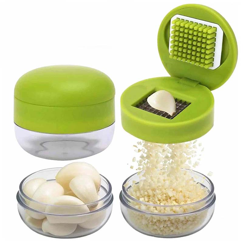 Mincely™ – One-Press Stainless Steel Garlic Chopper with Catch Container + 50% OFF