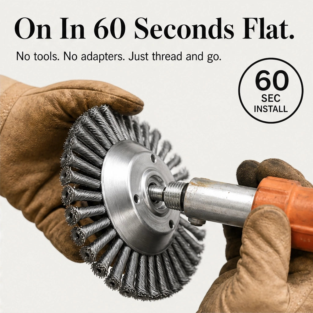 TrimForge – 360° Steel Wire Trimmer Head for Tough Weeds & Overgrowth + 50% OFF