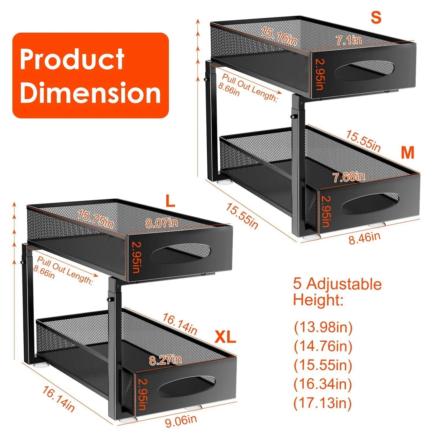 The Cabinet Glide Organizer - 2-Tier Sliding Storage + 50% OFF