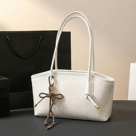 Patina™ – Vintage Bow Leather-Look Shoulder Tote Bag + 50% OFF